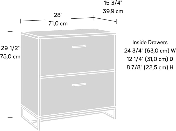 File Cabinet with Lock 2 Drawer Modern Farmhouse Small Storage Cabinet Organizer for HomeOffice Under Desk Locking Drawers Filing CabinetsBrown