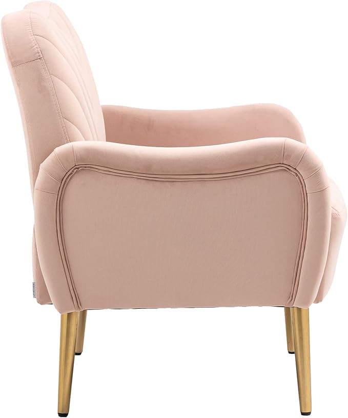 Velvet Chair Accent Chair Living Room lesiure Chair with Metal feet