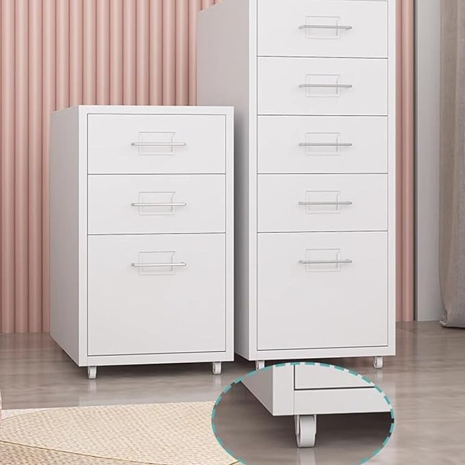 Locking File Cabinet Eight Drawer Cabinet Office Locking Storage Cabinet Iron Data Cabinet File Cabinet (Color : Green)