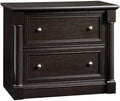 Pemberly Row 2-Drawer Lateral File Cabinet Engineered Wood Wind Oak Finish 36.8 W x 22 D x 29.7 H Full Extension Slides Patented Safety Mechanism Office Storage Furniture for Documents