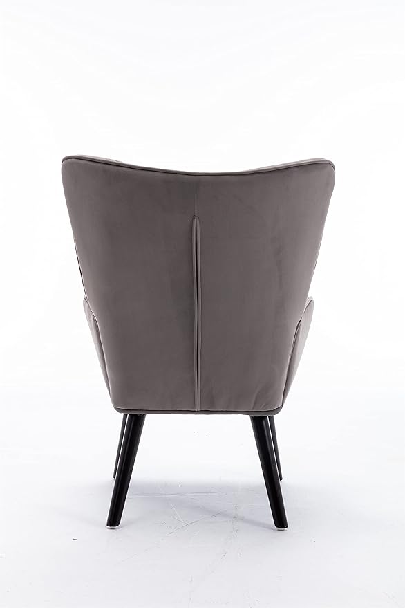 Accent Chair Living Room/Bed Room Modern Leisure Chair Silver Grey
