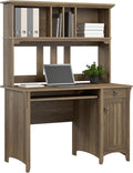 Bush Furniture Salinas Computer Desk with Hutch | Study Table with Drawers Cabinets &amp Pullout Keyboard/Laptop Tray | Modern Home Office Desk in Reclaimed Pine | Work Desk with Storage