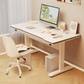 Gaming Desk Computer Writing Table for Home Office Student Art Modern Simple Style with T-Shaped Metal Bracket PC Wood Suitable for Offices&ampBedrooms
