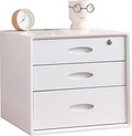 Multi-Layer Drawer Storage Box Flat File Cabinet With Lockable 1/2/3 Drawer Solid Wood A4 Treatment Storage Cabinet For Home Desktop Office(C3 drawer)