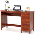 Computer Desk with Drawers 48’’ x 20’’ x 29.5’’ Home Office Computer Workstation Modern Executive Desks Teens Writing Study Table Laptop Desk for Bedroom Study Small Space (Brown)