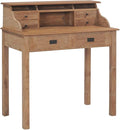 Desk 90 x 50 x 100 cm Home Office Desk Study Table Office Table Bedroom Desk Solid Wood Teak