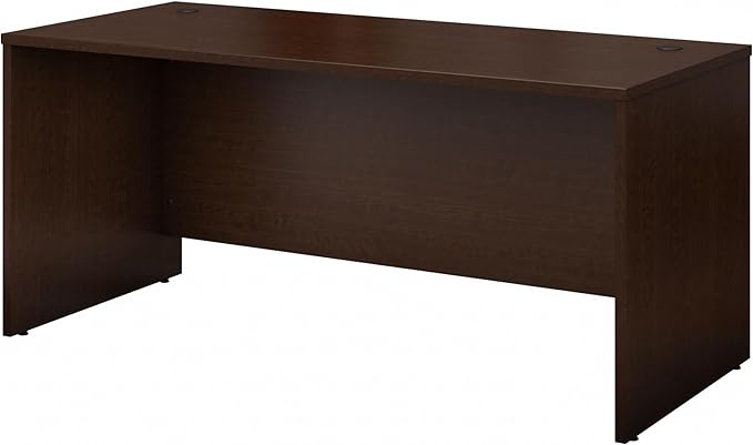 Bush Business Furniture Series C 66W Office Desk in Mocha Cherry Large Computer Table for Home and Professional Workplace