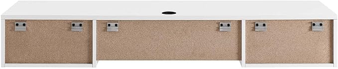Modway Render Mid-Century Modern Wall Mount Office Desk White
