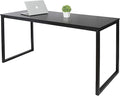 Home Office 55 Inch Computer Desk Modern Wood Simple Style Writing Laptop Table Black