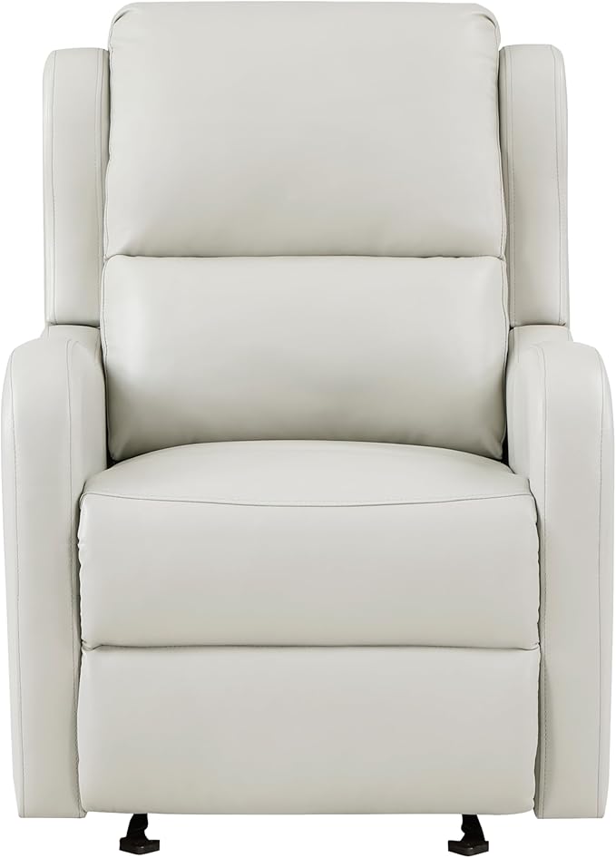 Faux Leather Upholstery Glider Reclining Chair 1pc Living Room Furniture Comfort Seating Gentle Motion