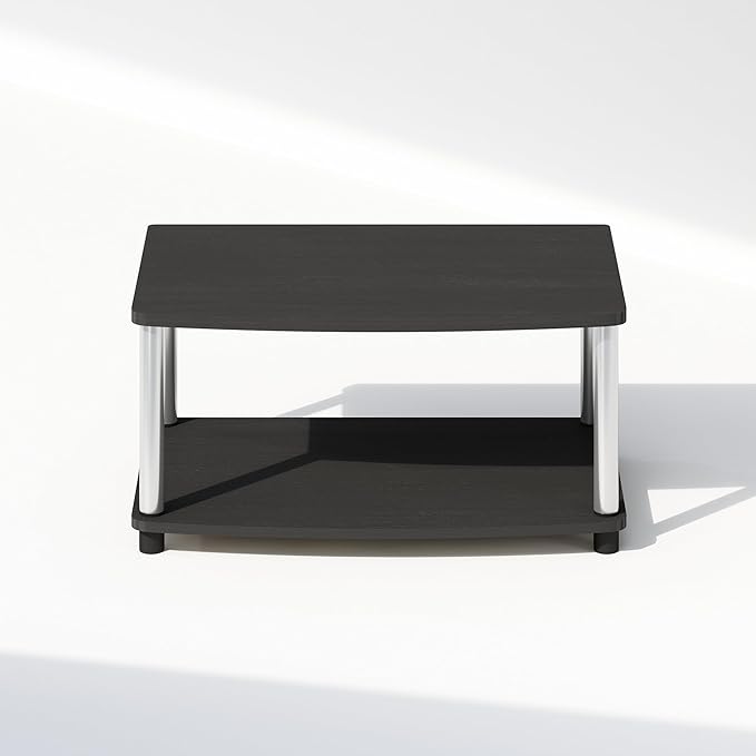 Furinno Turn-N-Tube Printer Stand with Storage 2-Tier Printer Table Under Desk Printer Stand for CPU Office Supplies Home Office Americano