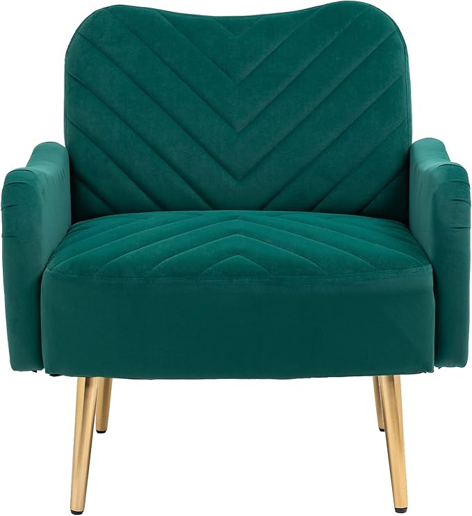 Velvet Chair Accent Chair/Living Room lesiure Chair with Metal feet