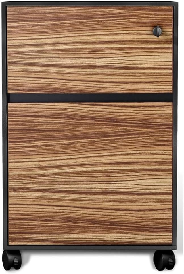 Unique Furniture Mobile Pedestal Zebrano
