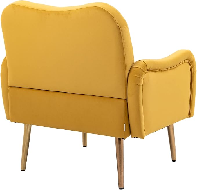 Velvet Chair Accent Chair/Living Room lesiure Chair with Metal feet
