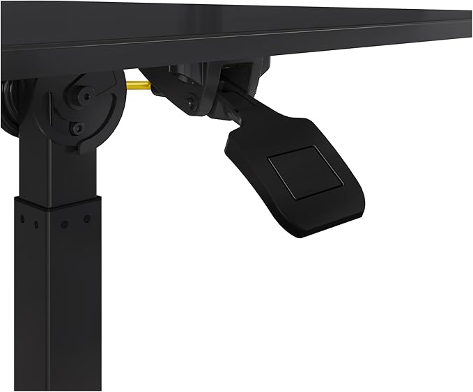 Seville Classics Airlift Height Adjustable Pneumatic Laptop Sit Stand Desk Mobile Rolling Cart Computer Workstation for Home Office Classroom Black 25.6 Tilting Desktop