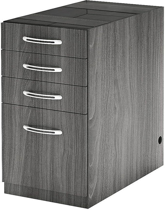 Safco APBBF26LGS Aberdeen 26D Desk Pedestal PBBF for use with Desk sold separately Gray Steel Tf