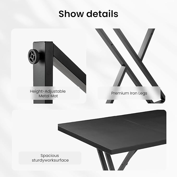 70.9 Inch Executive Desk Large Office Computer Desk with Thicken Frame Modern Simple Workstation Business Furniture for Home Office Modern Industrial Style(Black)