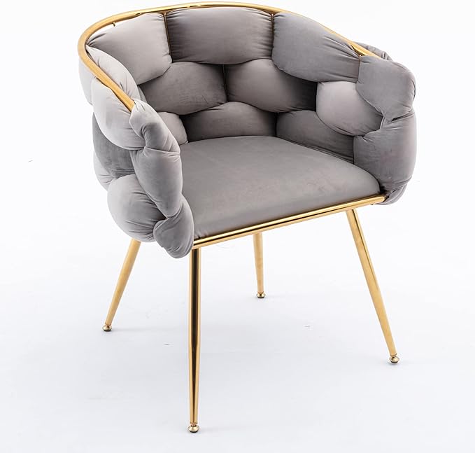 Modern Velvet Accent Chair Single Sofa for Bedroom Living Room Dorm Room