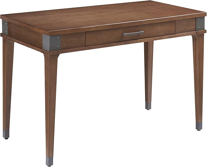 Leick Home 84401 Leick Home Laptop Desk with Drawer in Aged Barrel 1 Drawer in Aged Barrel