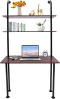 Wall Mounted Desk 12.9'' D x 39.37'' W x 78.74'' H Wall Mount Computer Desk 3-Tiers Wall Mount Computer Writing Table Office Desks Commercial Wall Mounted Computer Desk for Homes Offices