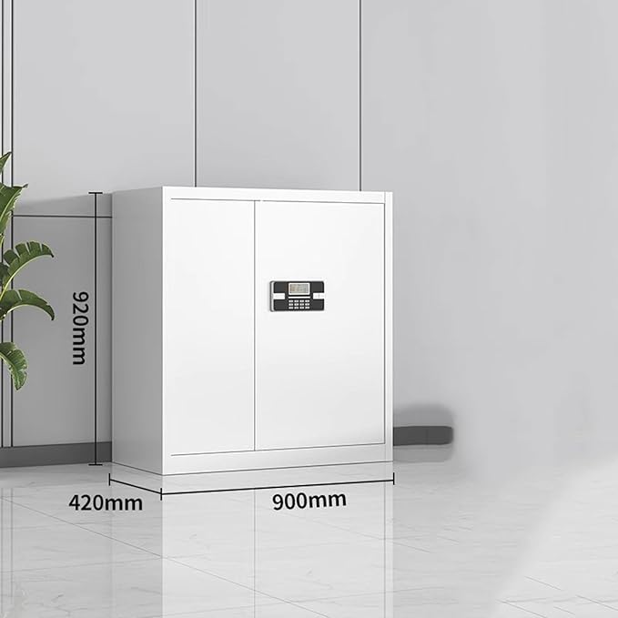 Steel Electronic Combination File Cabinet Tin Locker Office Lockable Filing Data Storage Cupboard(C)