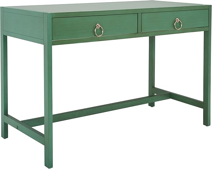 SAFAVIEH Home Collection Esther Turquoise 2-Drawer Desk