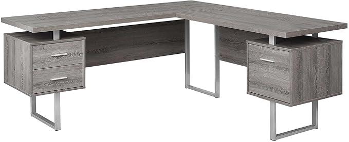 Monarch Specialties Computer 70L Desk Left or Right Facing - Taupe
