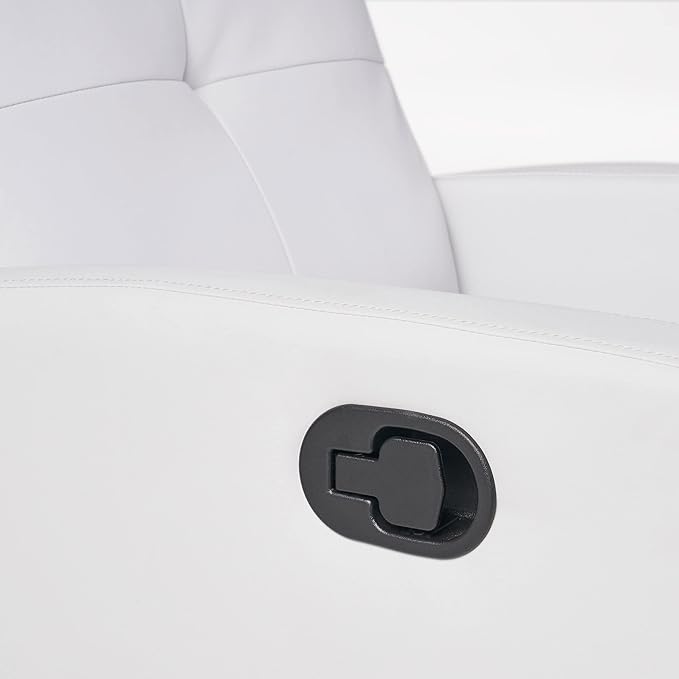 Christopher Knight Home Samedi PU Recliner White 26.25D x 37.25W x 40H in