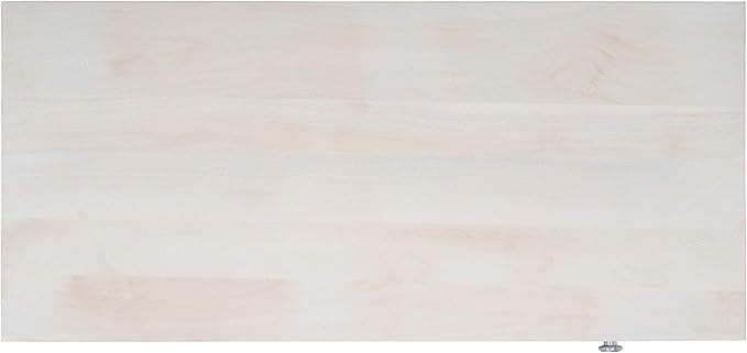 SAFAVIEH Home Office Collection Raveena White Wash and Silver 1-Drawer Hairpin Leg Desk