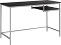 Computer Desk Home Office Laptop 48 l Work Brown Laminate Grey Metal Contemporary Modern