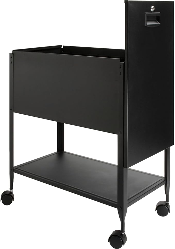 Lorell Standard Lock Mobile File Black 28.35 x 16.54 x 6.50
