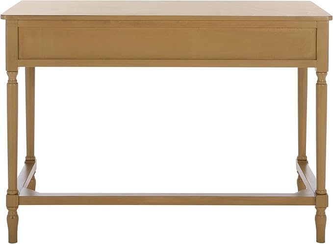 SAFAVIEH Home Collection Haven Farmhouse Country Cottage Desert Brown 2-Drawer Desk Console Table for Entryway Living Room Home Office