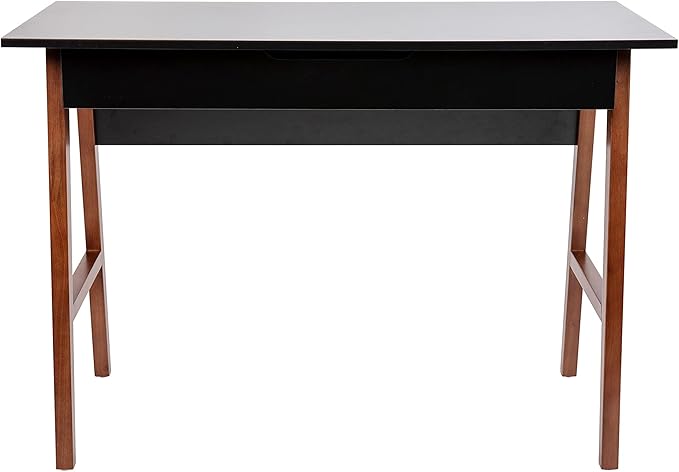 Flash Furniture Darla Computer Desk - Black Home Office Desk with Storage Drawer - 42 Long Writing Desk for Bedroom