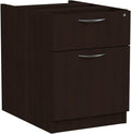 Alera ALEVA552222ES 15.63 in. x 20.5 in. x 19.25 in. Valencia Series 2-Drawer Hanging File Pedestal - Espresso