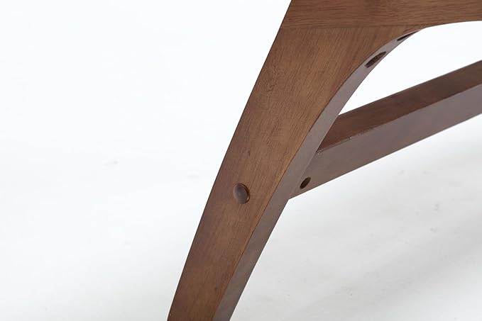 Saddle Leather Woven Leisure Chair Solid Wood Legs Suitable for Living Room Study or Balcony