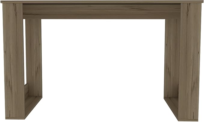 Penau Rectangle Computer Desk Smokey Oak Finish 28.7 Inch High 47.2 Inch Wide 23.6 Inch Deep Compact Design with 1 Shelf Ideal for Home Office and Remote Learning