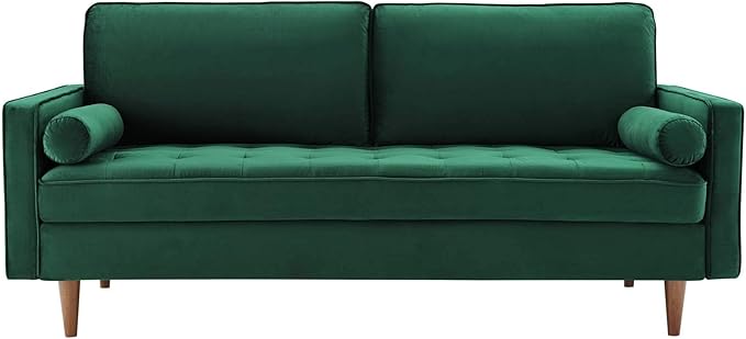 Modway EEI-3764-GRN Valour Performance Velvet Sofa Green