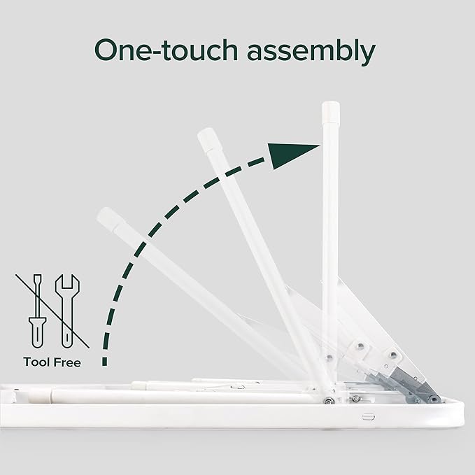 Zinus SmartBase Tool-Free Assembly Mattress Foundation 14 Inch Metal Platform Bed Frame No Box Spring Needed Sturdy Steel Frame Underbed Storage White King