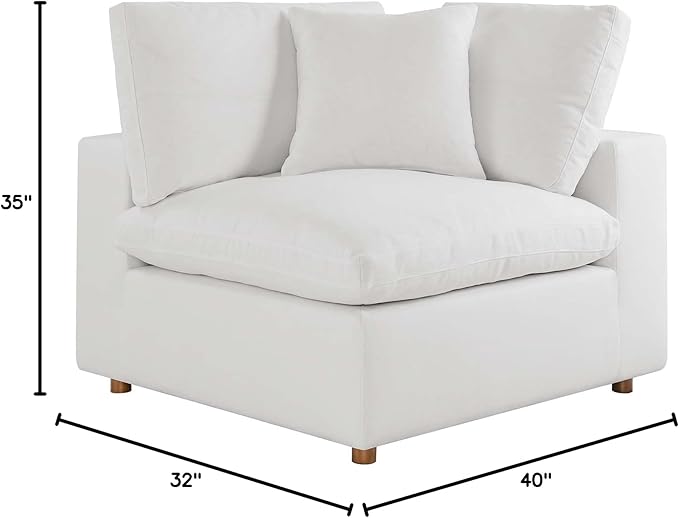 Modway Commix Down-Filled Overstuffed Upholstered Sectional Sofa Corner Chair