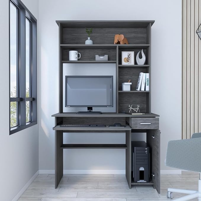 Home Office Desk Computer Desk Acequia Office Smokey Oak
