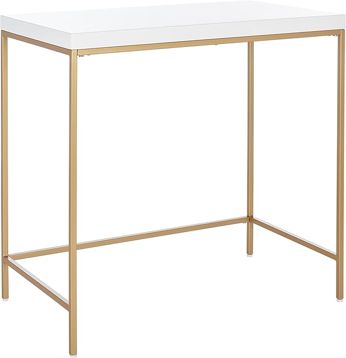 SAFAVIEH Home Collection Cass Contemporary White/Gold Desk