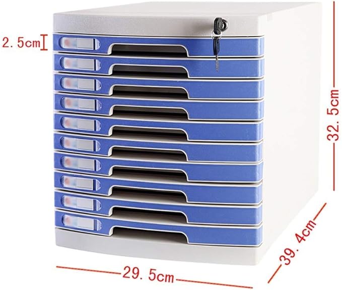 File cabinets Office Environment Friendly Plastic Durable Plastics Useful Unit Pp Plastic - 29.5x39.4x32.5cm Bookcase