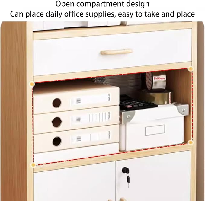 File Cabinet on Wheels Under Desk Filing Cabinet Floor Standing Wooden Filing Cabinet Rolling Printer Stand Vertical Filing Cabinets for Home Office Portable File Cabinet