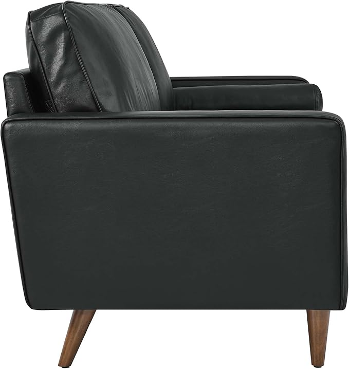 Modway EEI-4633-BLK Valour Leather Sofa Black