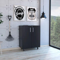 35.43 H Black Mobile Filing Cabinet with Shelf &amp Drawer Double Door 4 Black Wheels Rectangular Portable Filing Cabinet Traditional for Office Study Room