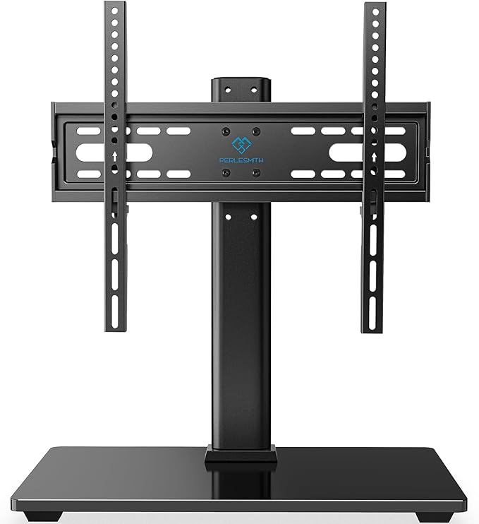 PERLESMITH Universal TV Stand Legs for 32-60 inch TVs Table Top TV Stand up to 88 lbs Height Adjustable Television TV Mount Universal TV Leg Base for Living Room &amp Bedroom VESA 400x400mm PSTVS