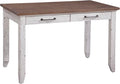 Steve Silver Furniture Bear Creek Multi Function Table 48-Inch Table 2-Storage Drawers Home Office Desk Two-Tone Distressed Farmhouse Style 48 L x 28 D x 26 H White-Smoke