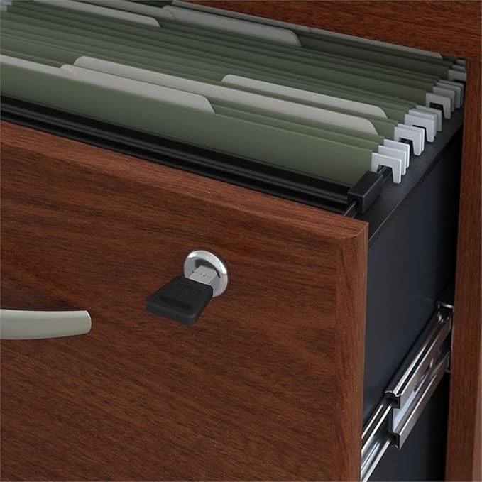 Scranton &amp Co 3 Drawer Mobile Pedestal in Mahogany