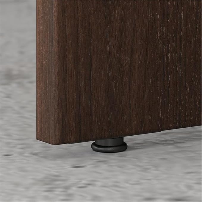 Bush Furniture Studio C 72W x 30D L Shaped Desk with 42W Return in Black Walnut L Workstation for Home or Professional Office