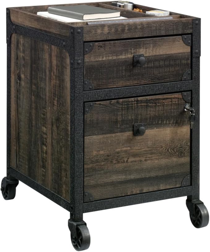 Hassyee Compact Size 2-Drawer Mobile File Cabinet with Smooth-Rolling Casters for Easy Mobility Modern Look Filing Cabinets with Full-Extension Drawer Slides for Easy Access